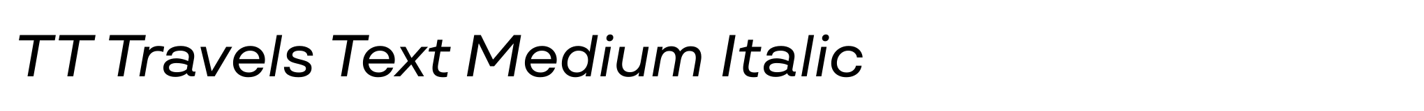 TT Travels Text Medium Italic image